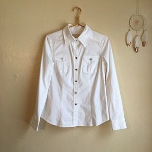 Michael Kors White Button Down Shirt